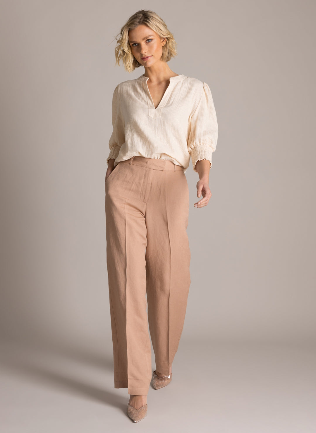 Gilana Essential Linen Women's Trousers | YEST