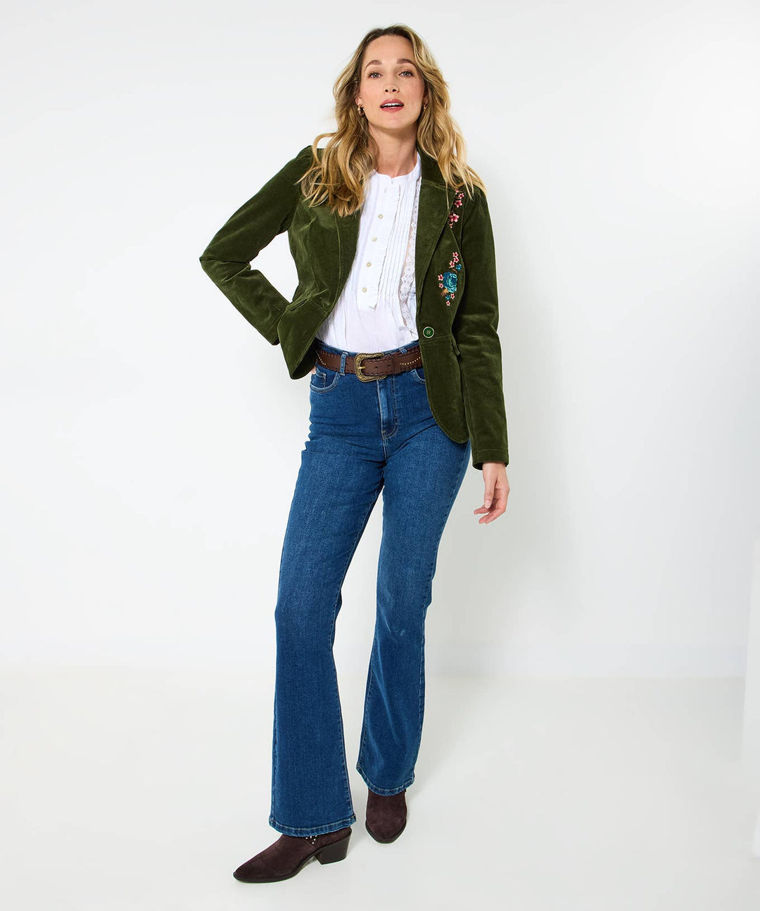 Emily Embroidered Cord Jacket