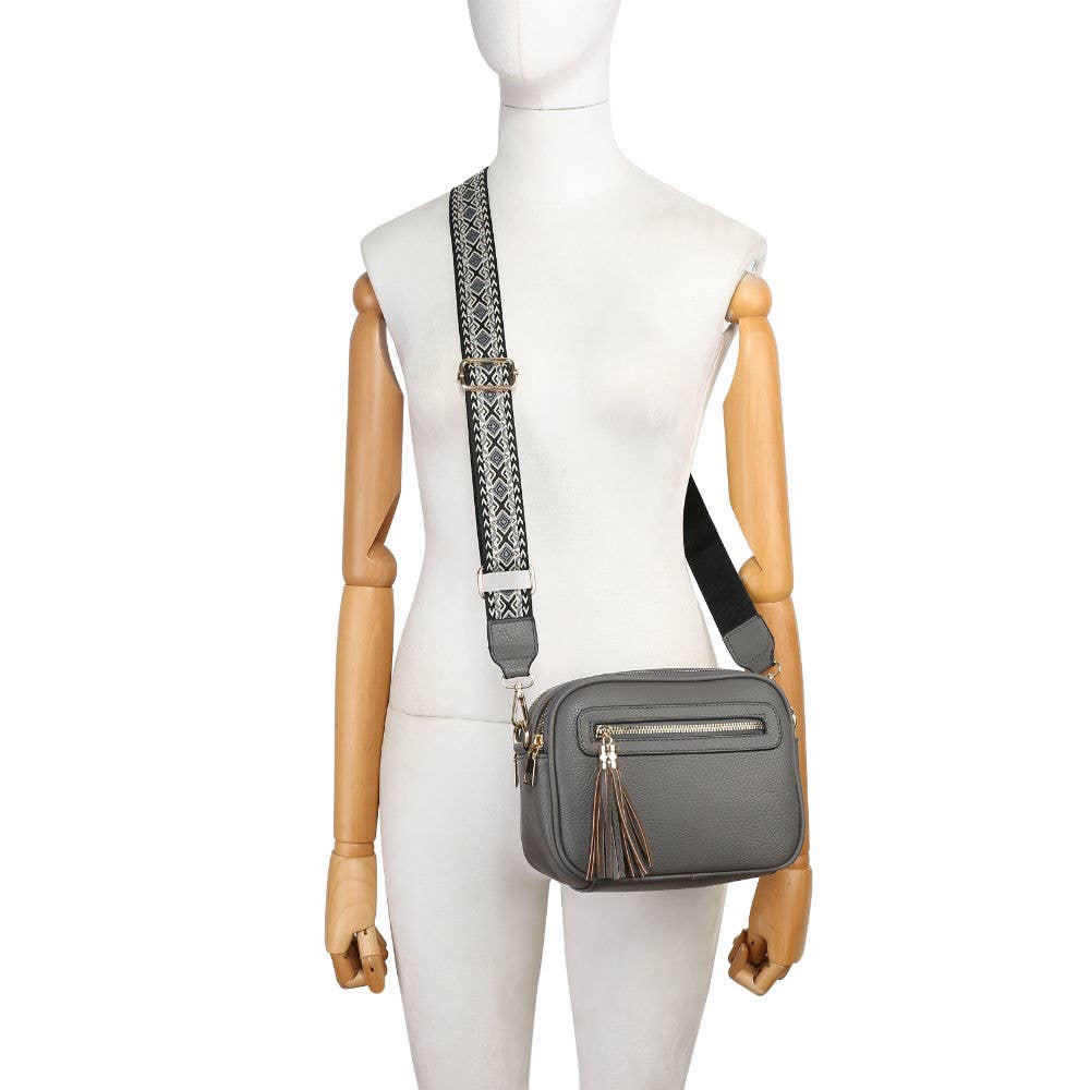 Papaya Croos Body Handbag with double zip