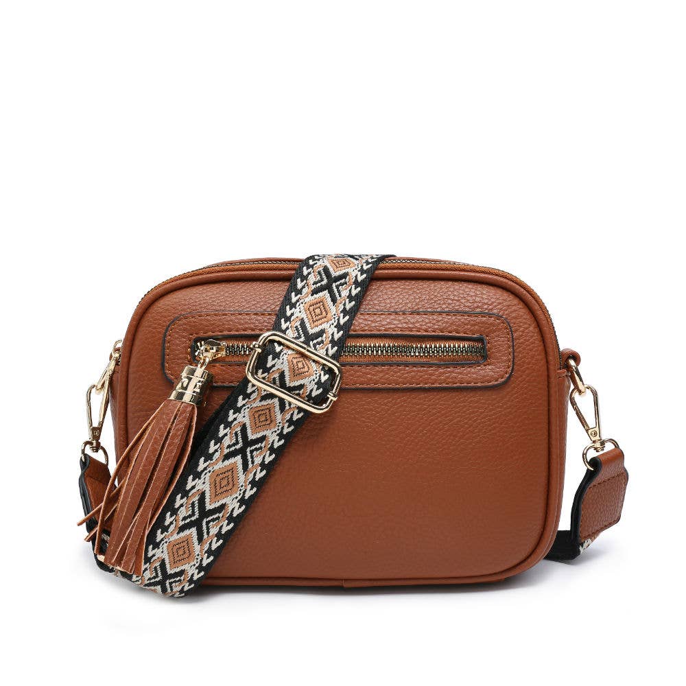 Papaya Croos Body Handbag with double zip