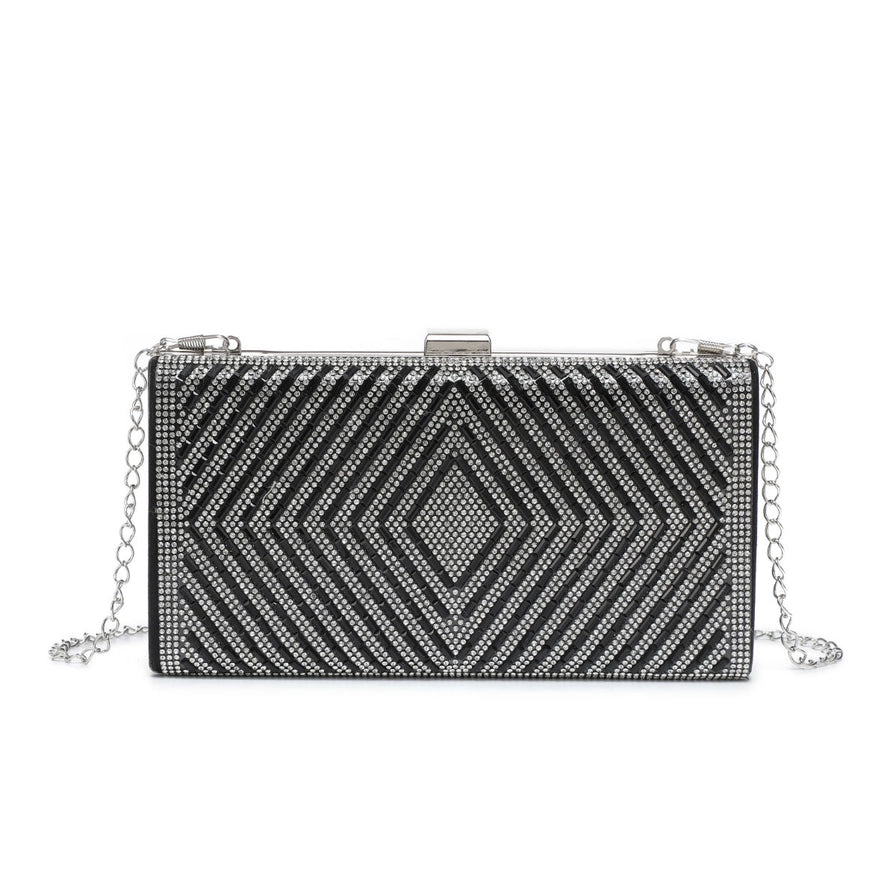 Single Side Diamante Clutch Bag