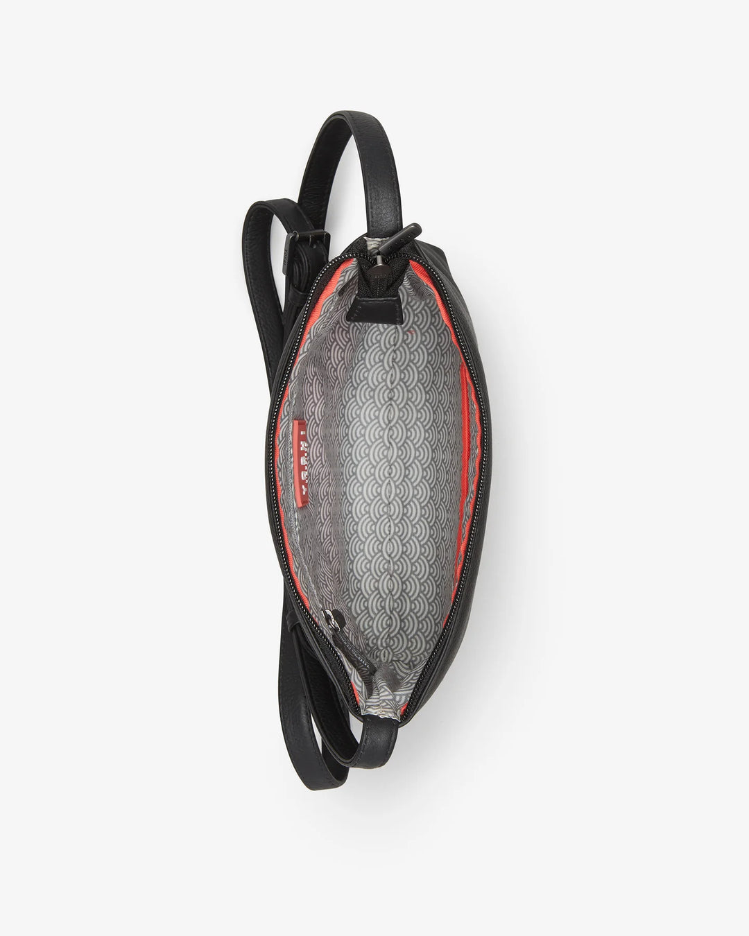 Bookworm Black Leather Cross Body Bag | YOSHI