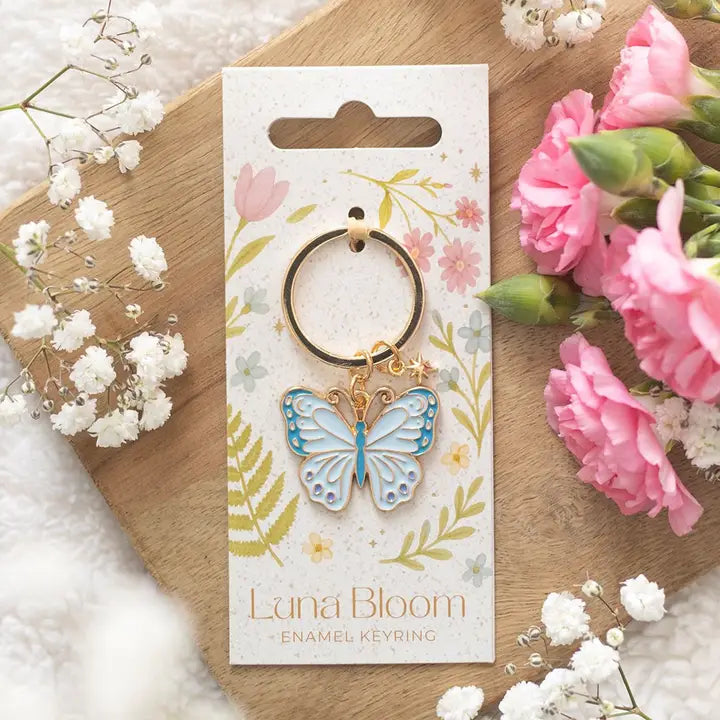 Lunar Butterfly Keyring