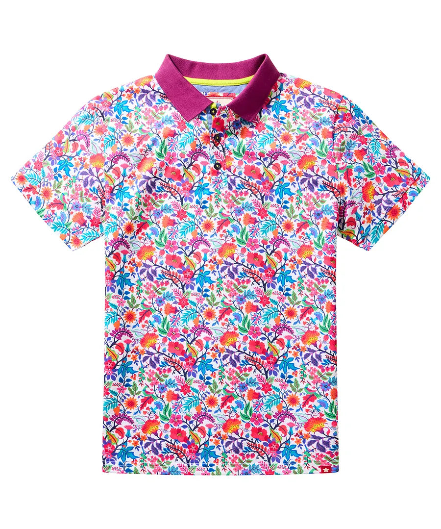 Fabulous Floral Men's Polo Shirt | Joe Browns