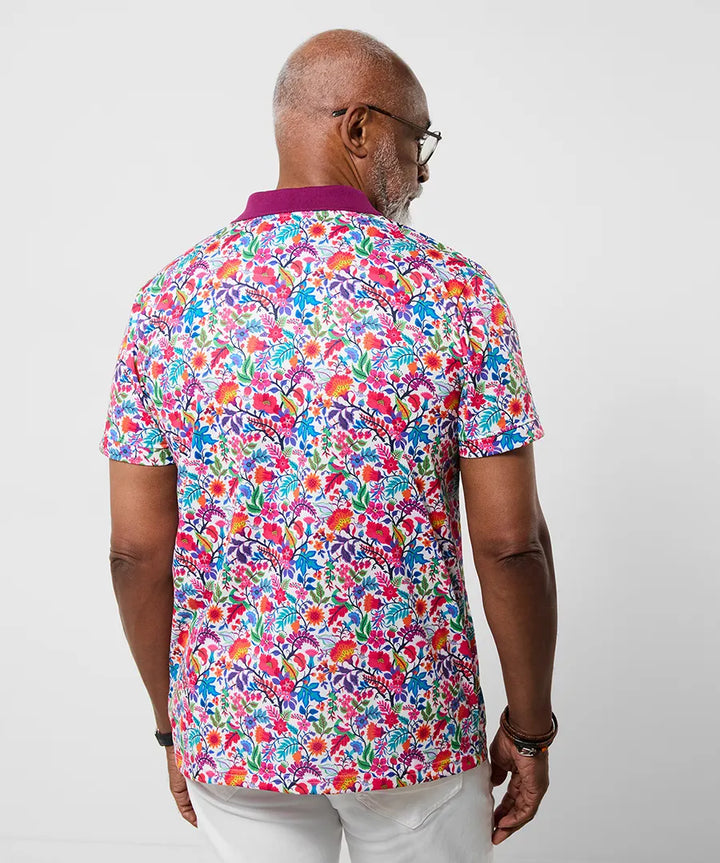 Fabulous Floral Men's Polo Shirt | Joe Browns