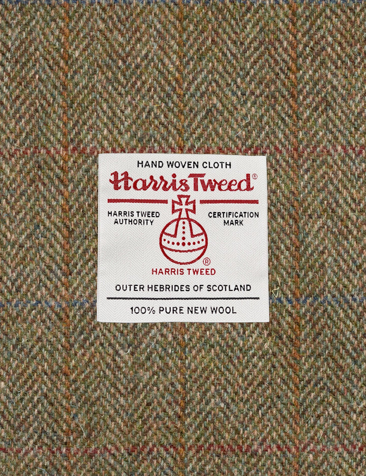 Harris Tweed & Brown Leather Messenger Bag | YOSHI