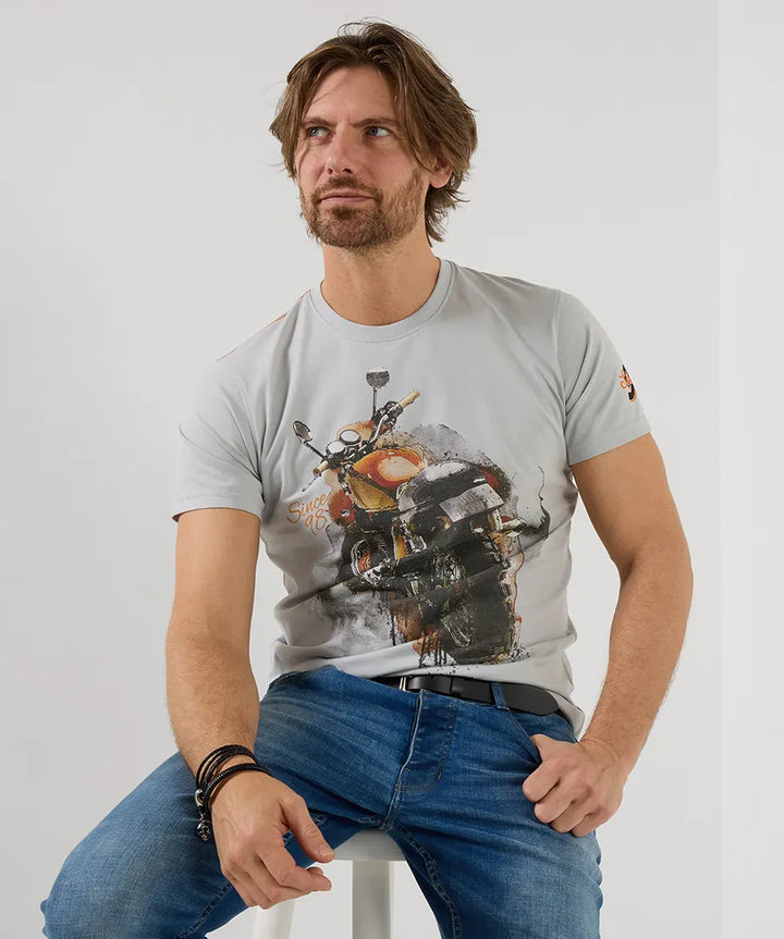 Painterly Bike Men's T-Shirt | Joe Browns