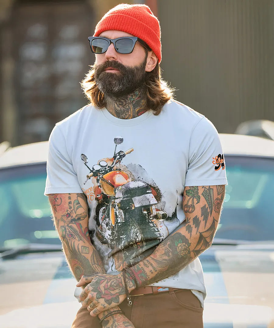 Painterly Bike Men's T-Shirt | Joe Browns