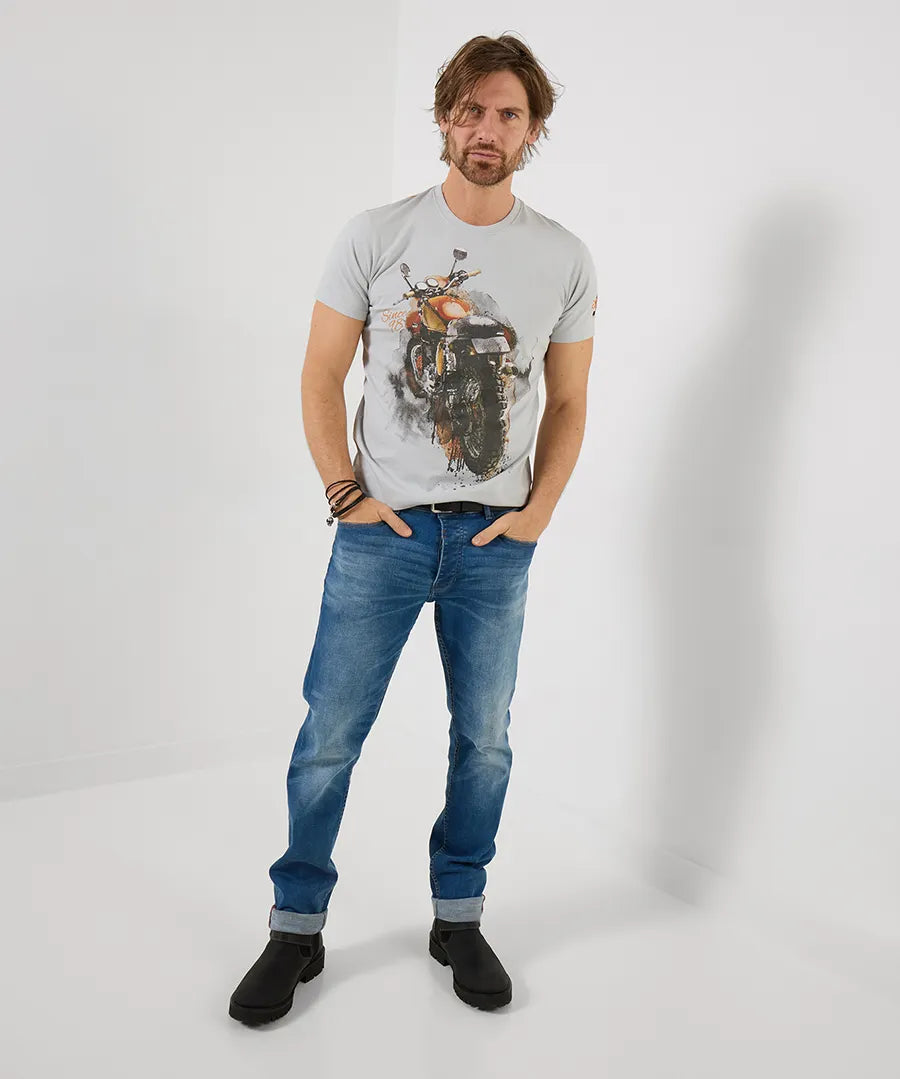 Painterly Bike Men's T-Shirt | Joe Browns