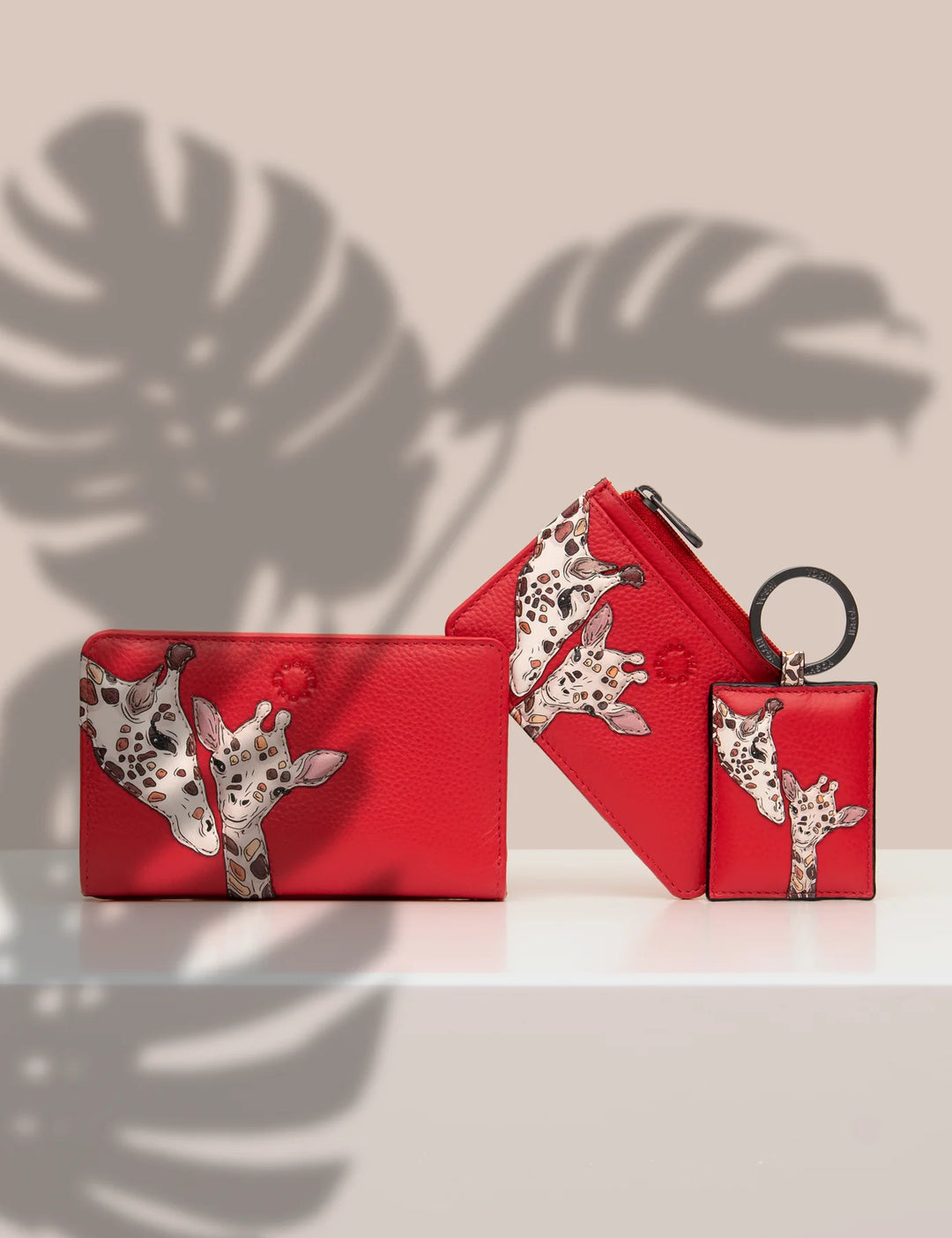 Mother's Pride Red Leather Keyring