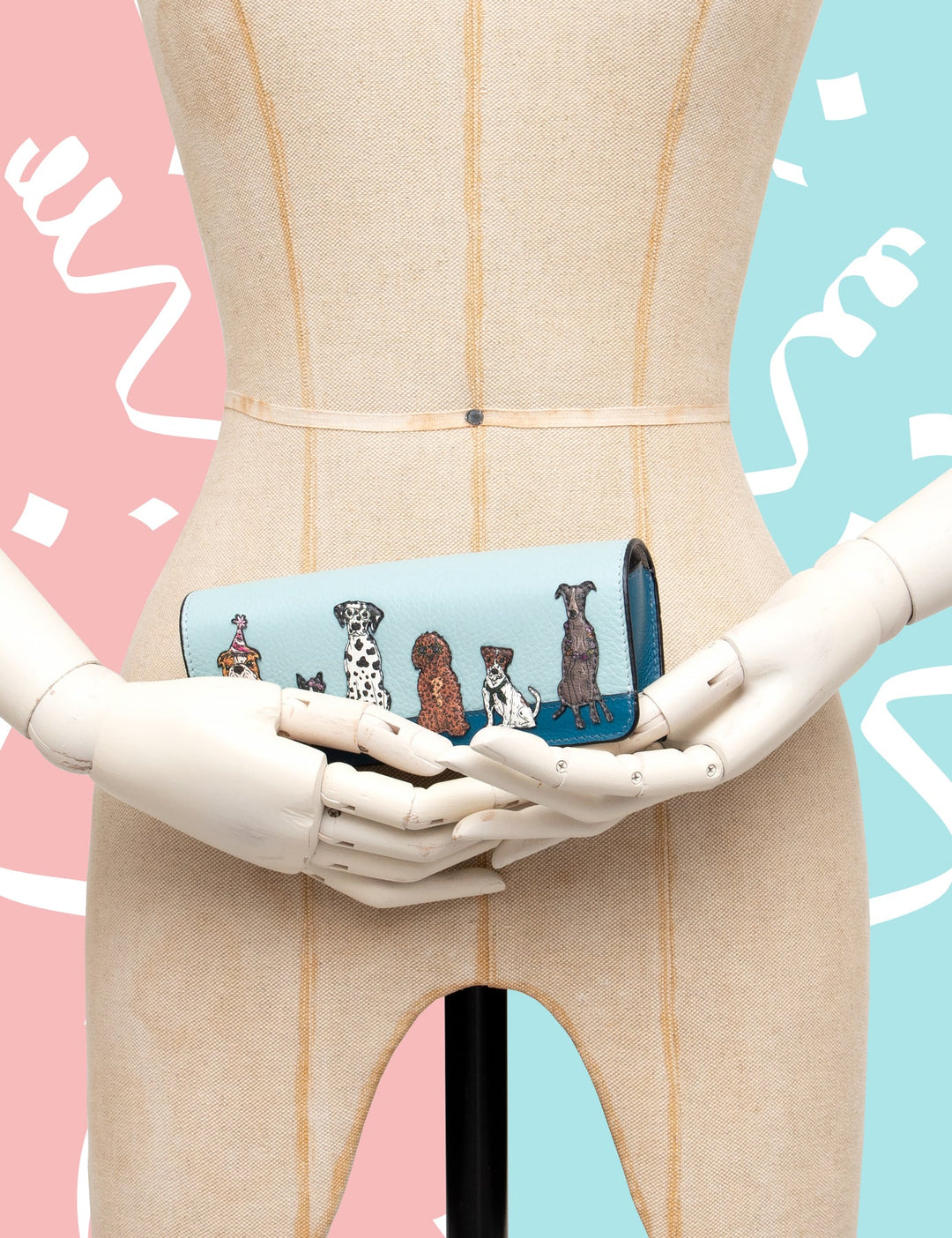 Party Dogs Leather Glasses Case