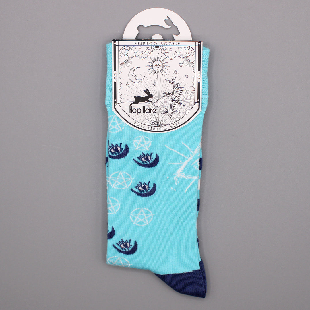 Pentagram and Evil Eye Patterned Bamboo Socks - Hop Hare