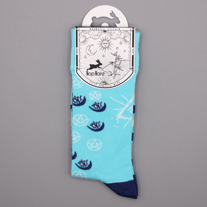 Pentagram and Evil Eye Patterned Bamboo Socks - Hop Hare