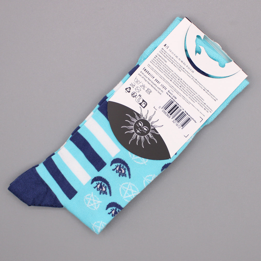 Pentagram and Evil Eye Patterned Bamboo Socks - Hop Hare