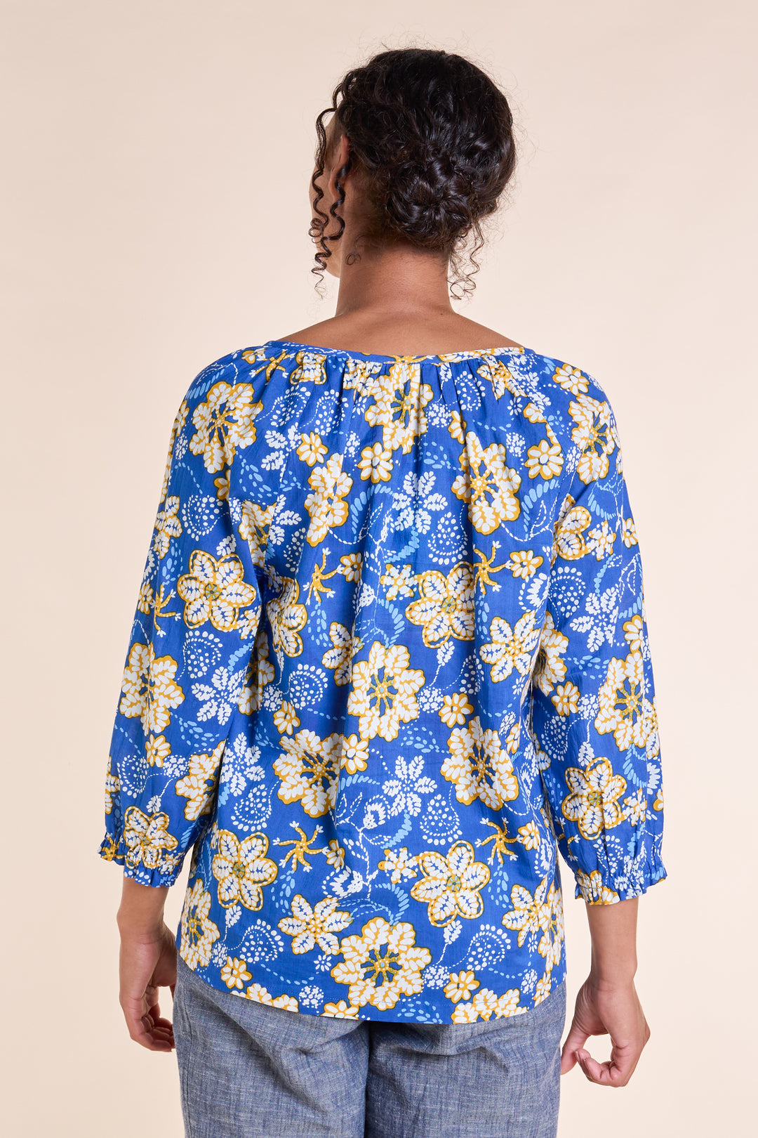 Voile Gathered Detail Women's Shirt | Nomads