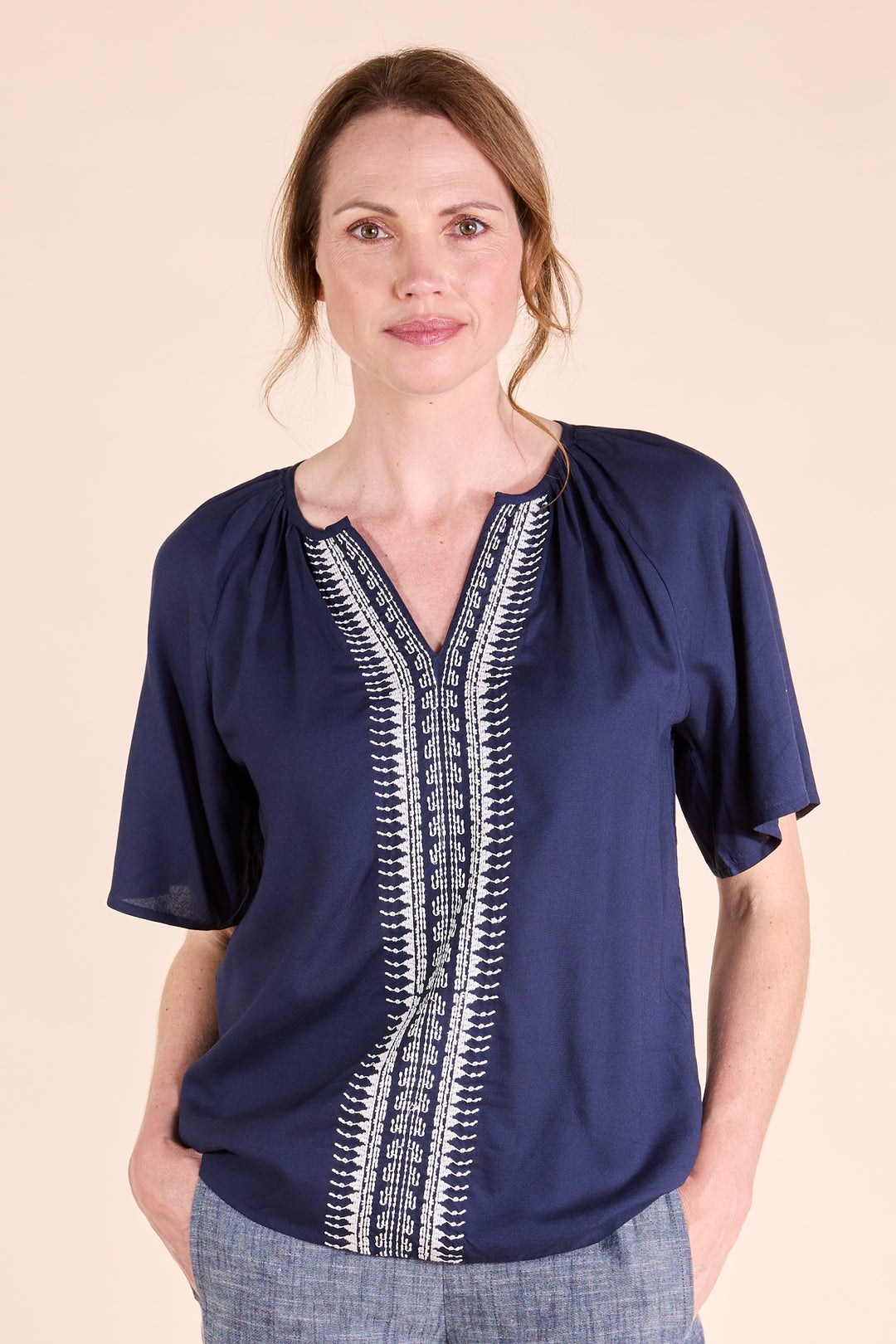 Embroidered Viscose Women's Top | Nomads