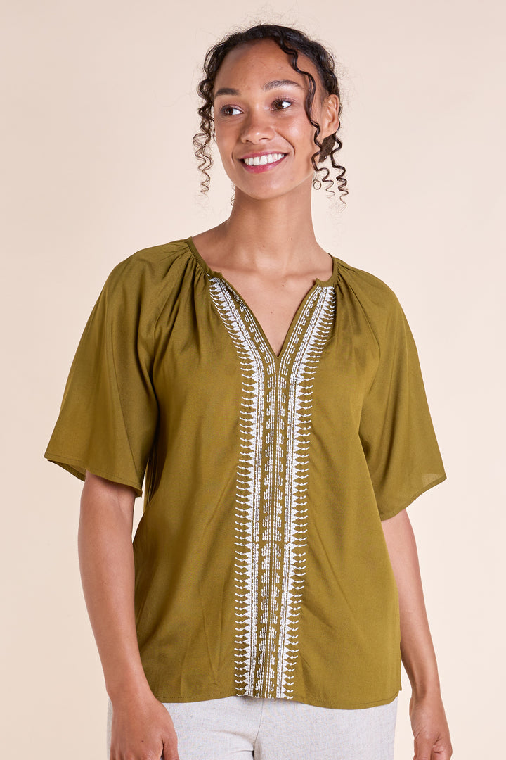Embroidered Viscose Women's Top | Nomads