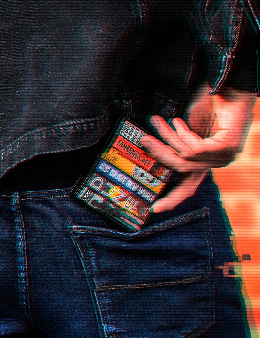 Sci-Fi Bookworm Black Leather Wallet | YOSHI