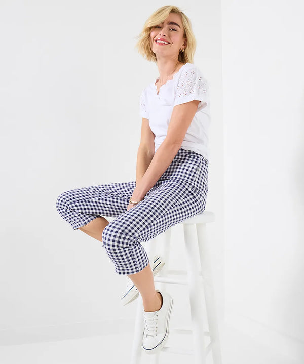 Penelope Gingham Capri Pants | Joe Browns