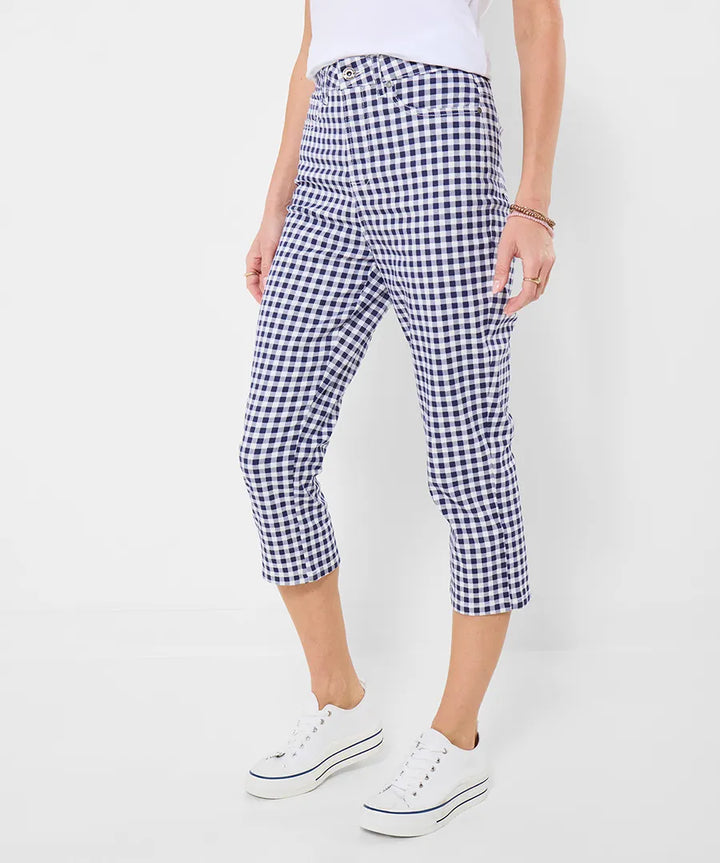 Penelope Gingham Capri Pants | Joe Browns