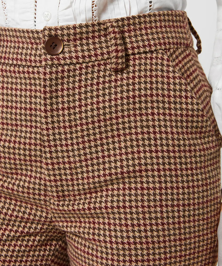 Lola Checked Cigarette Trouser