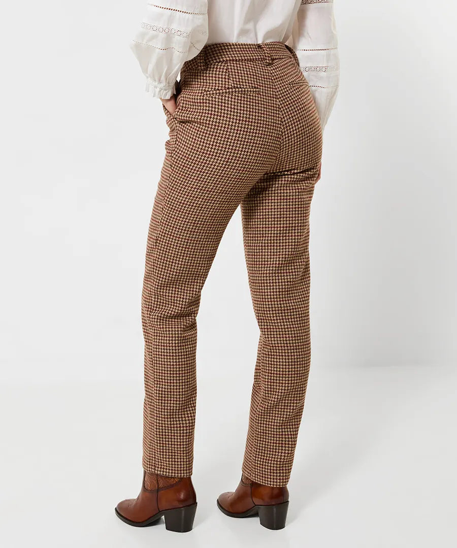 Lola Checked Cigarette Trouser