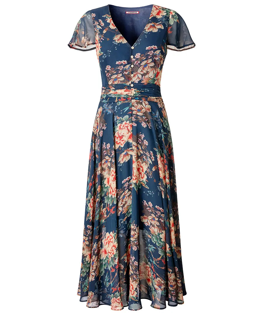 Rowena Floral Georgette Dress