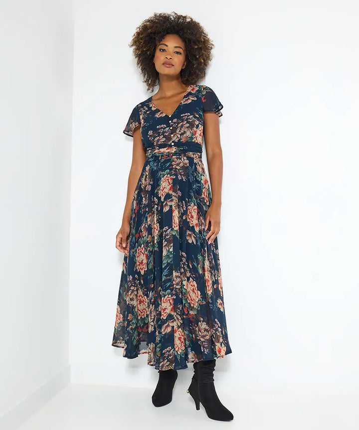 Rowena Floral Georgette Dress