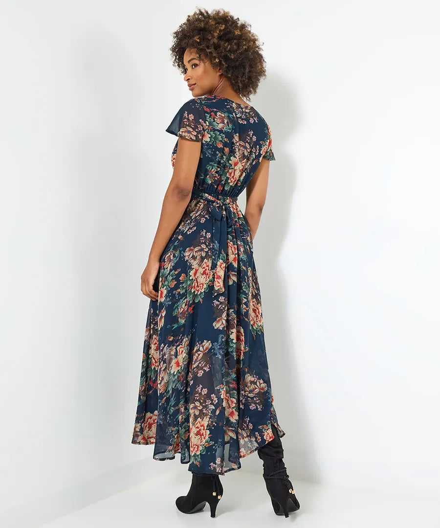 Rowena Floral Georgette Dress