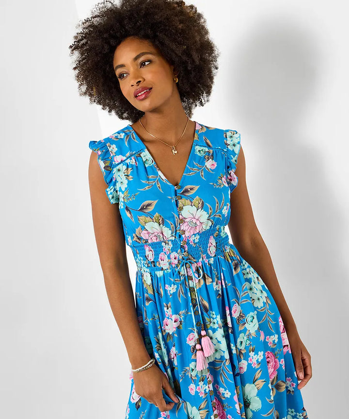 Millie Floral Maxi Dress | Joe Browns - Spring Summer Dress Tassel Tie SABA Millie Floral Maxi Dress | Joe Browns - Spring Summer Dress Tassel Tie SABA
