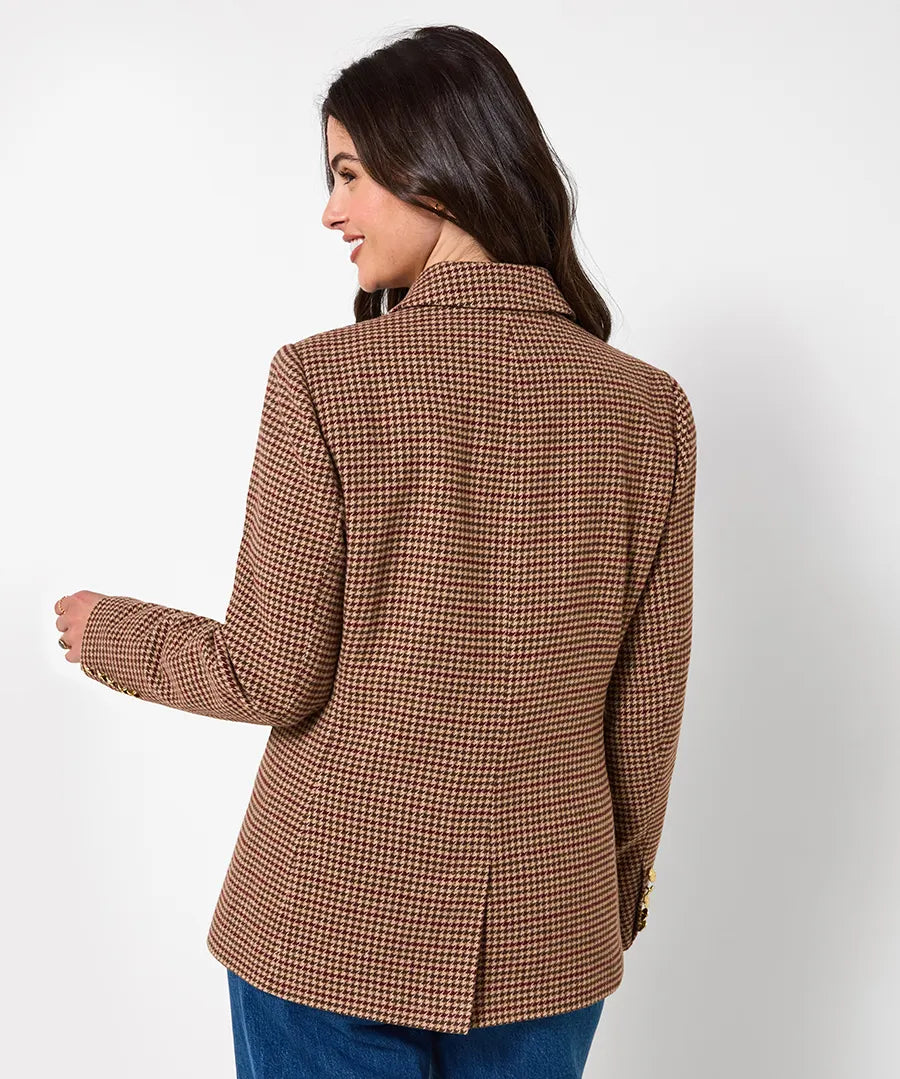 Freya Asymmetric Check Jacket