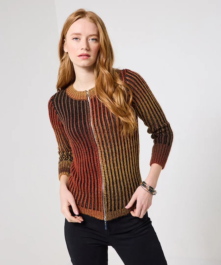 Roxie Ribbed Zip Up Cardigan