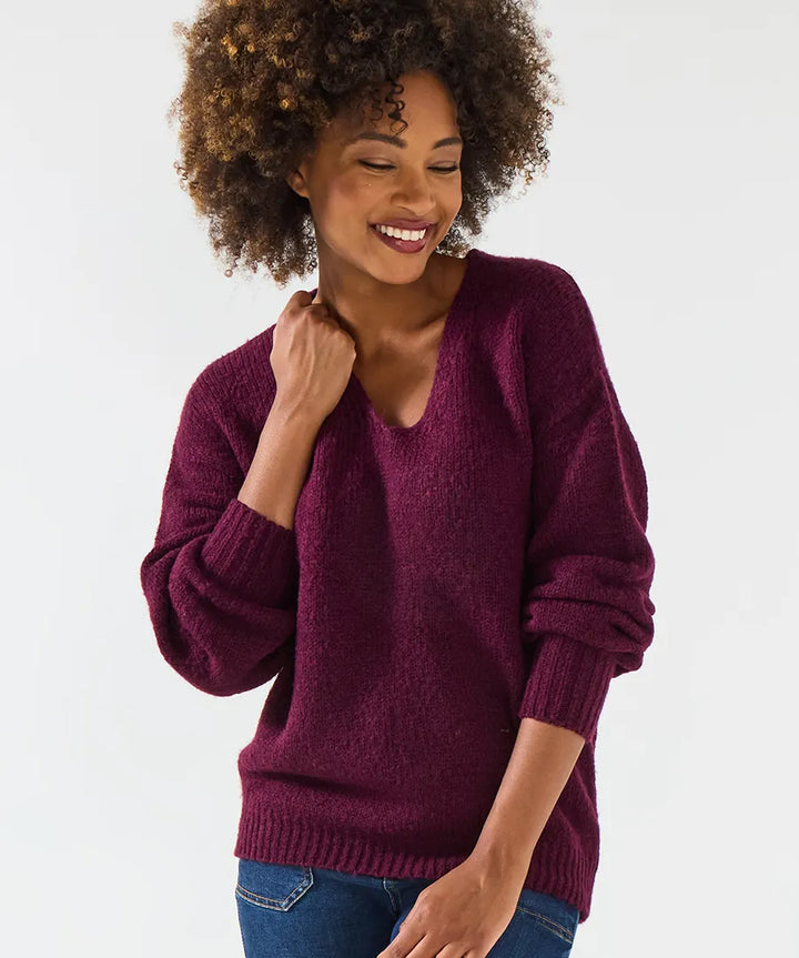 Oh So Cosy Jumper | Berry