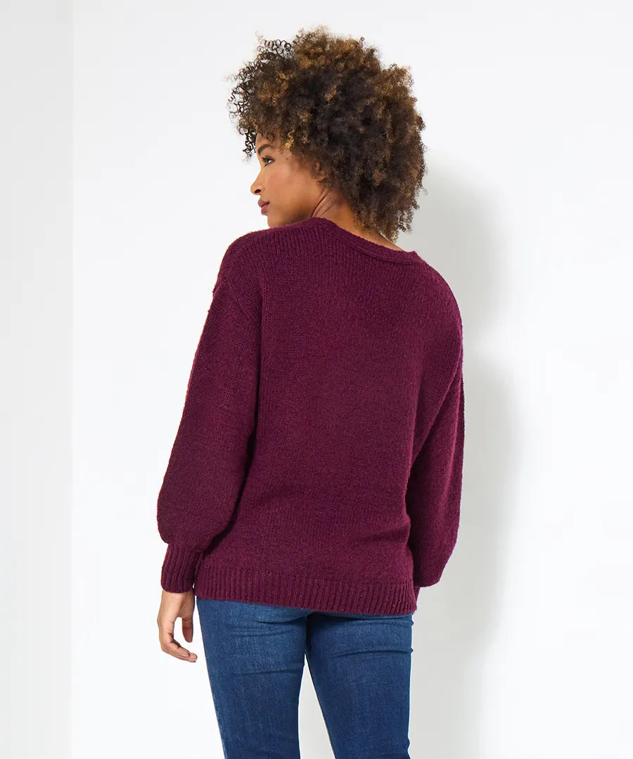 Oh So Cosy Jumper | Berry