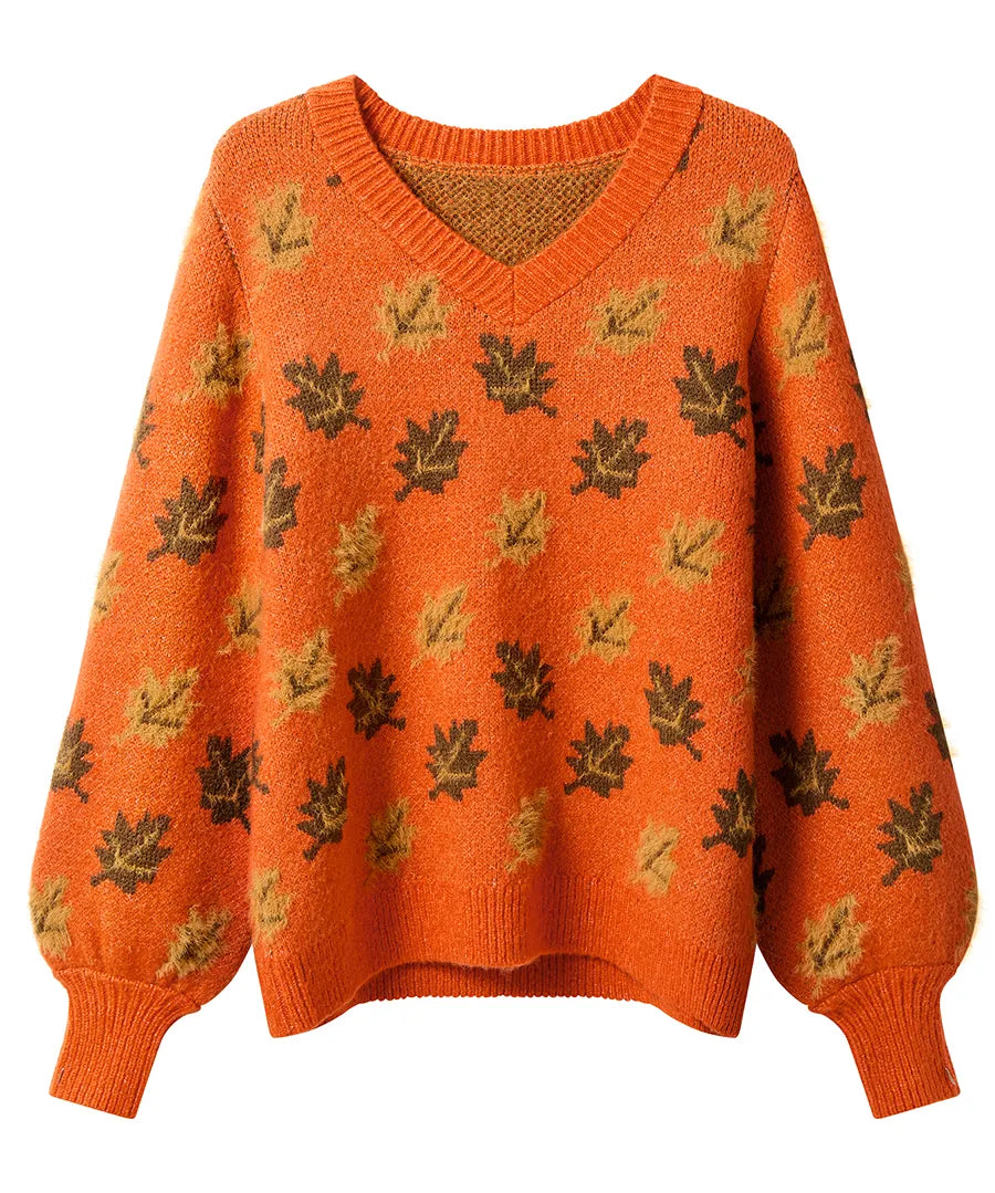 Autumn Days Cosy Leaf Jumper
