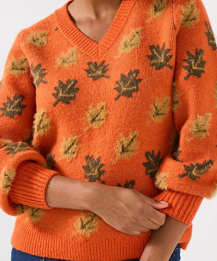 Autumn Days Cosy Leaf Jumper