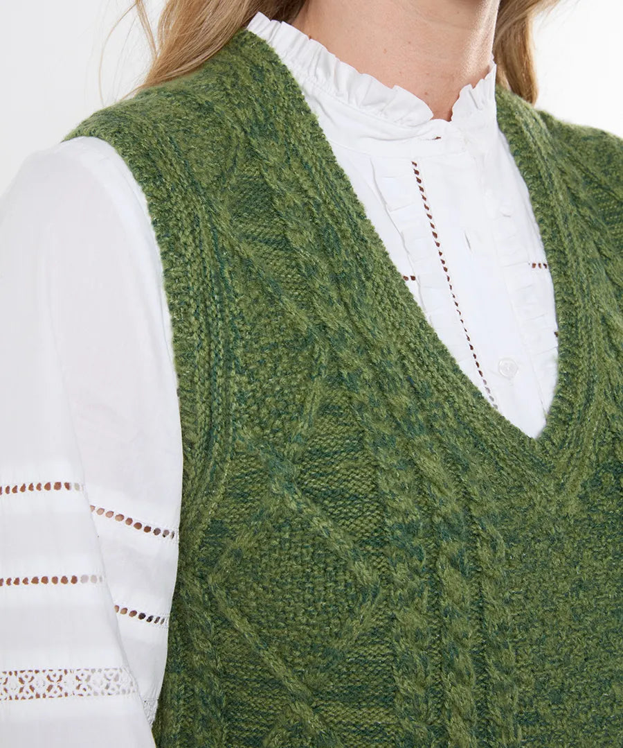 Suzie Cable Knit Vest