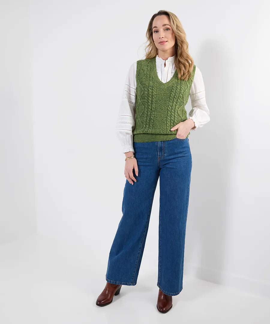 Suzie Cable Knit Vest
