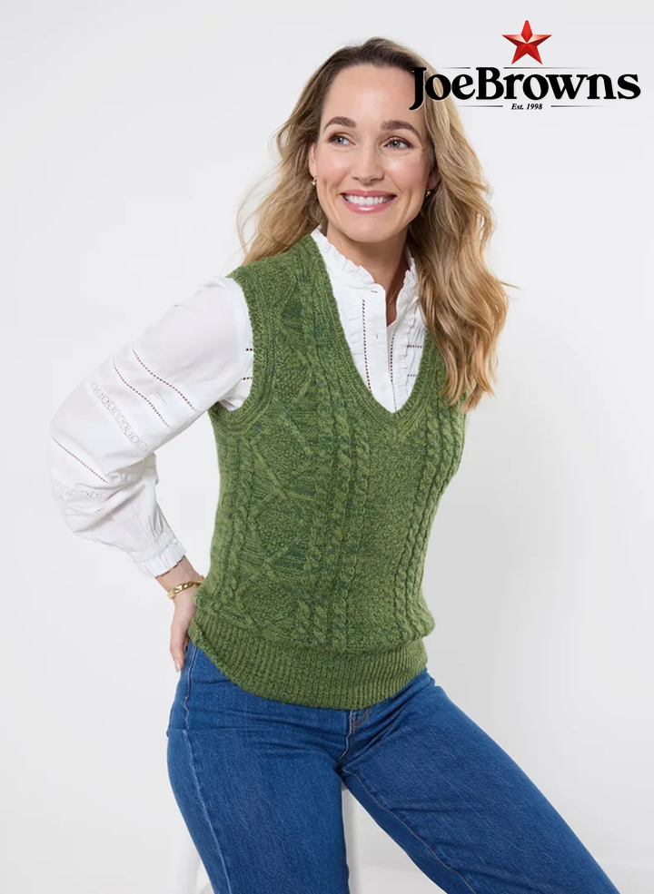 Suzie Cable Knit Vest