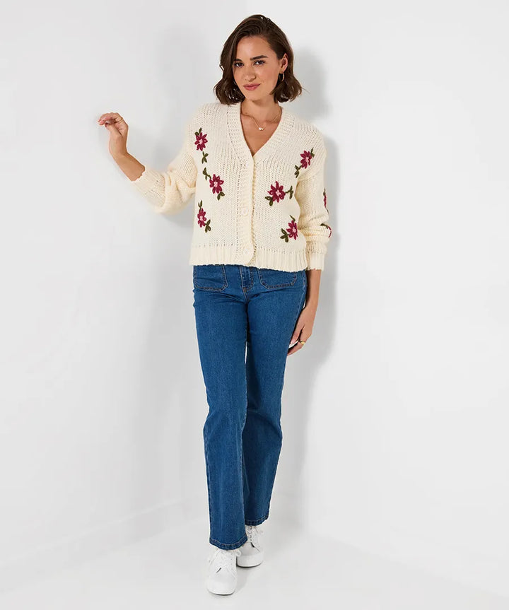 Fabulous Floral Embroidered Cardigan