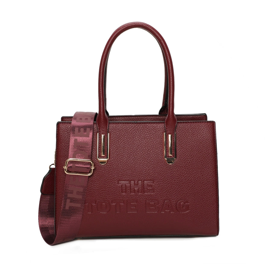 Dual Handle Canvas Strap Tote Bag