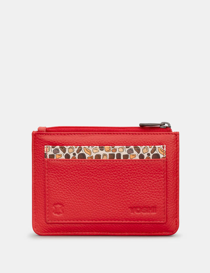 Mother's Pride Red Leather Zip Top Purse