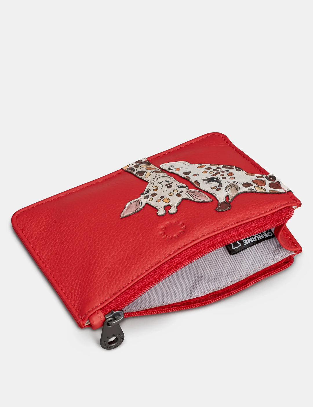 Mother's Pride Red Leather Zip Top Purse