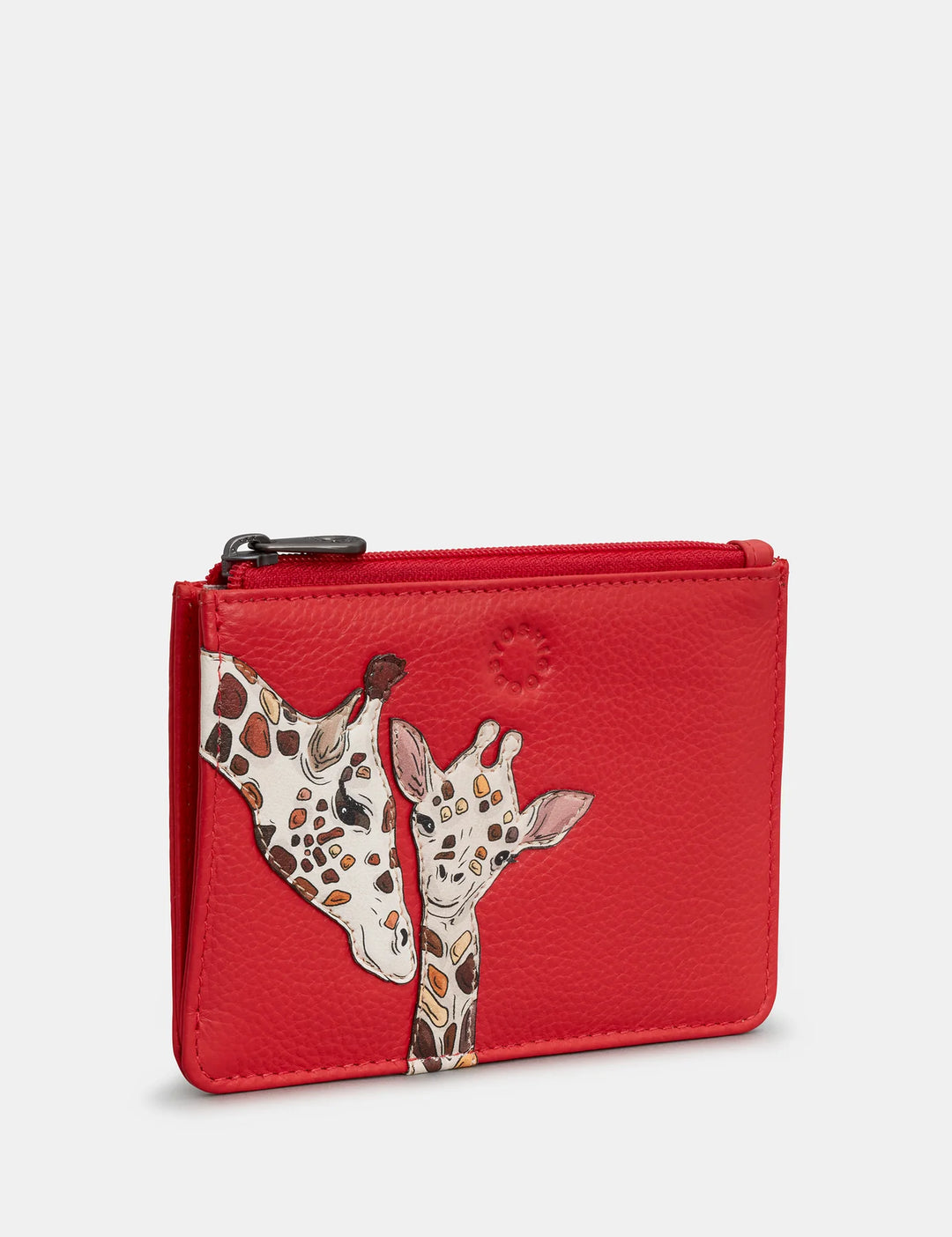 Mother's Pride Red Leather Zip Top Purse