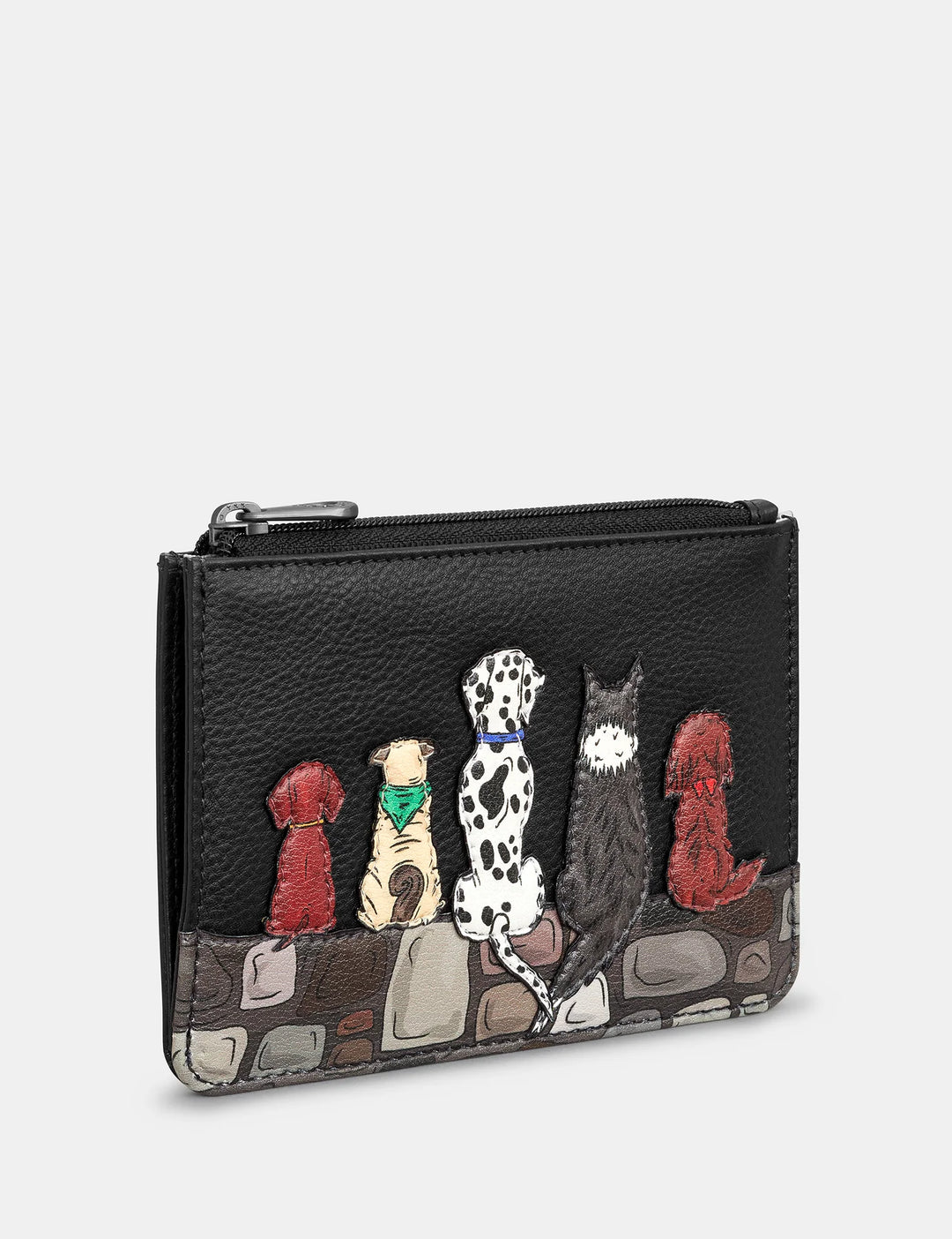Bark to Bark Black Leather Franklin Purse