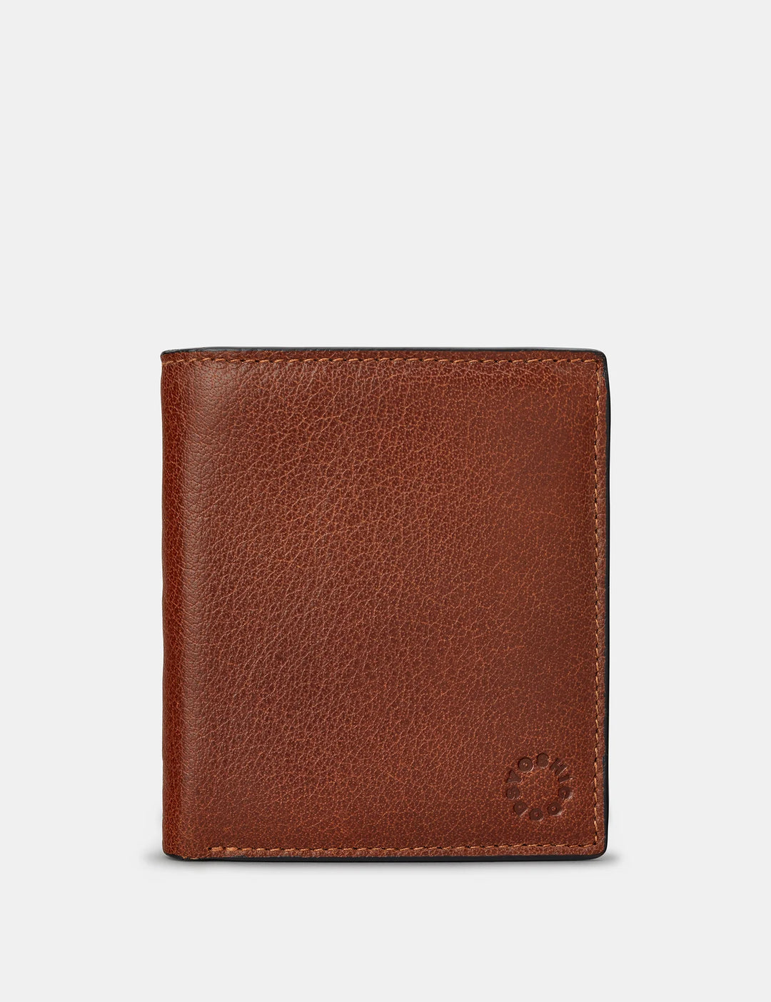 Two Fold Brown Leather Coin Pocket Wallet | YOSHI