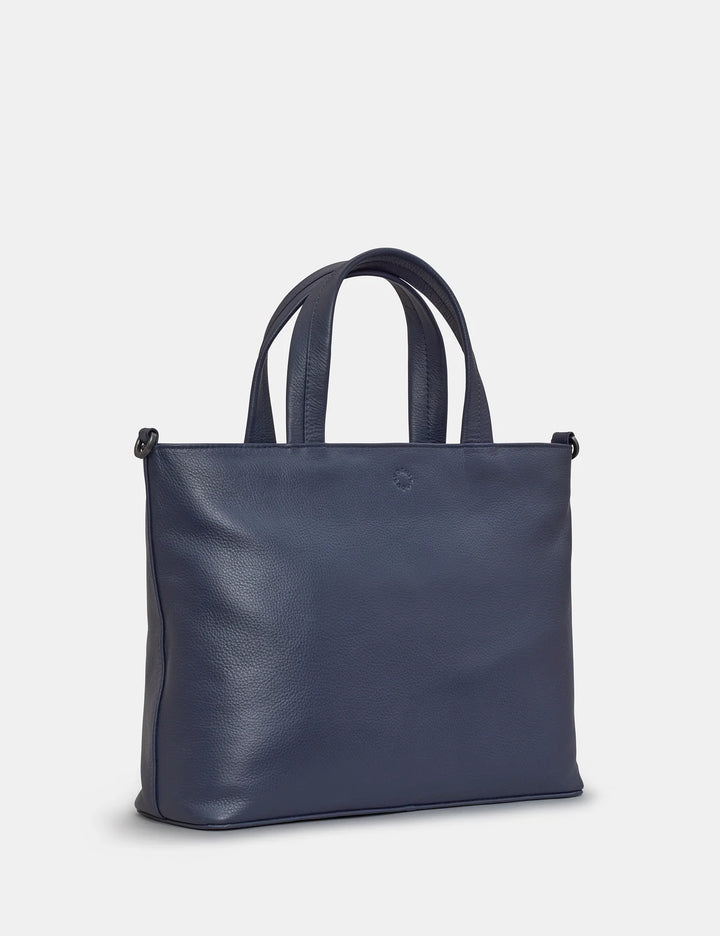 Hampton Navy Leather Multiway Grab Bag | YOSHI