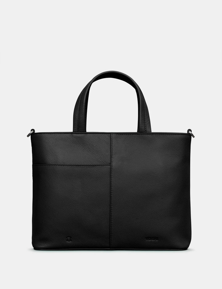 Hampton Black Leather Multiway Grab Bag | YOSHI