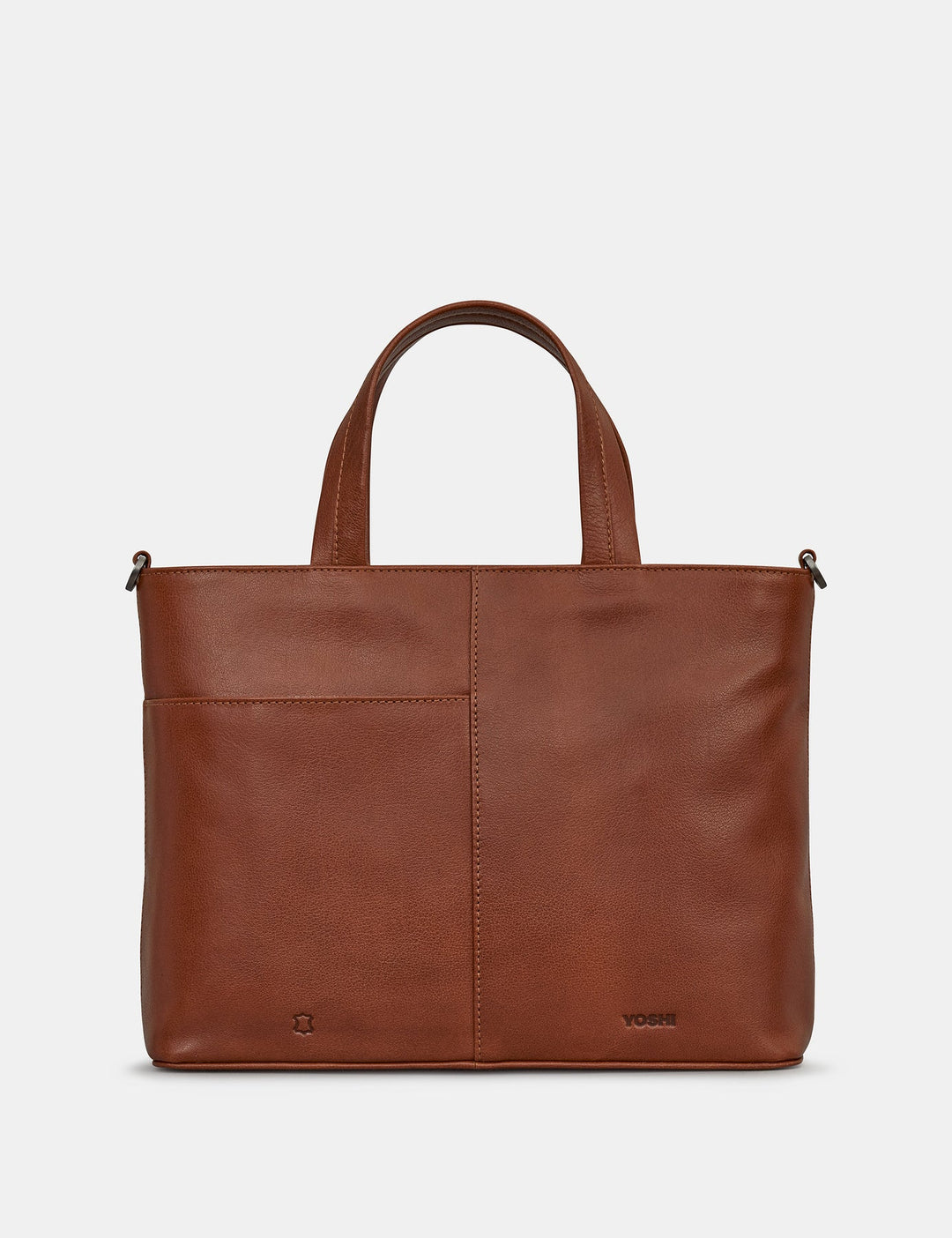 Hampton Brown Leather Multiway Grab Bag | YOSHI