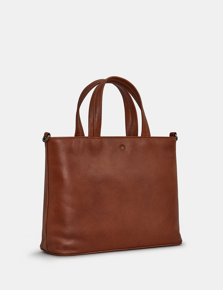 Hampton Brown Leather Multiway Grab Bag | YOSHI